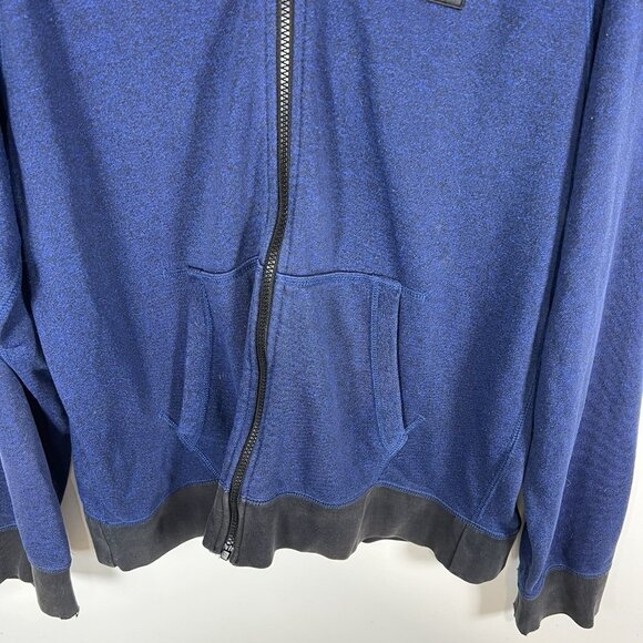 Nike Hoodie‎ Sweatshirt Mens Large Blue Hooded Zip Up Jacket Athletic Casual - Picture 3 of 10